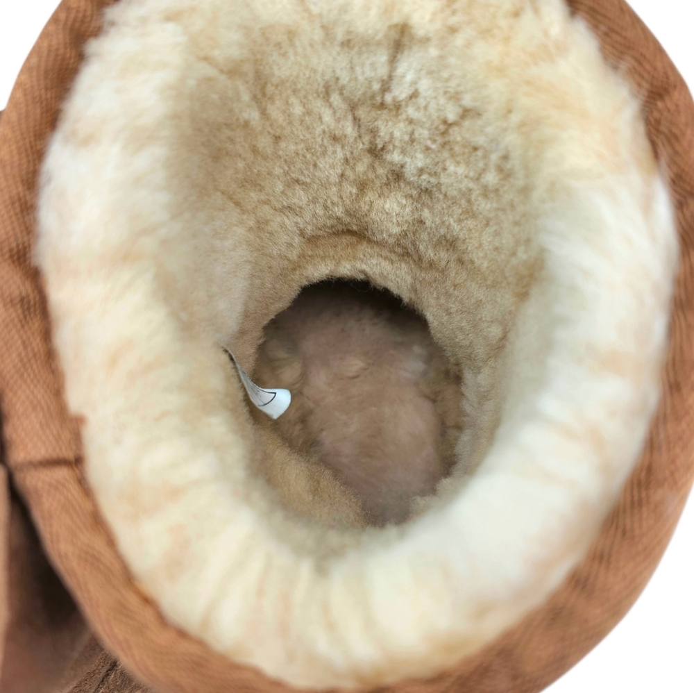 UGG Australia Classic Short Chestnut Tan Sheepskin Shearling Lined Pull-On Boots - Picture 6 of 13